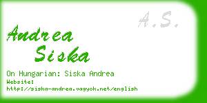 andrea siska business card